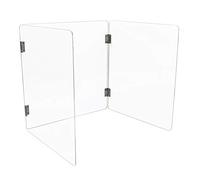 Éternuemt Garde Bouclieren,Bouclier De Garde D'éternuement, Protection Plexiglass transparente | Separateur pour Bureau, Réception, Bibliothèques, Salles de Classe/Transparent / 33×45×57