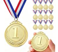 Eterspr 12 Pièces Médaille de Champion, Médailles Métal, Médaille de Course, Convient pour Les Jeux de Société, Les Compétitions Sportives, Les Récompenses, Les Anniversaires