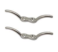Eterspr 2 Pièces Taquets d'amarrage, Taquet de Drapeau en Acier Inoxydable, pour Réparer Les Mâts de L'école, Mâts sur Les Navires, Stores(Argent)