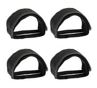 Eterspr 4 PCS Sangles de Pédale de Vélo, Sangles de Pédale, Ceinture de Sangle de Pédales de Vélo, pour Les Pédales de Vélo Antidérapantes, la Fixation de Vélo de Montagne (Noir)