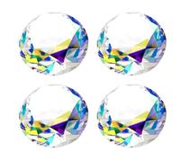 Eterspr 4 Pièces Coloré Gemme Acrylique, 40mm Verre Cristal Gemme, Diamant Jouet Trésor pour Cotillons, Décoration Maison