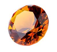 Eterspr Ambre Gemme Acrylique, 50mm Verre Cristal Gemme, Diamant Jouet Trésor pour Cotillons, Décoration Maison