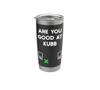 Êtes-vous bon chez Kubb Yes or No - Funny Kubb Gobelet isotherme en acier inoxydable double paroi
