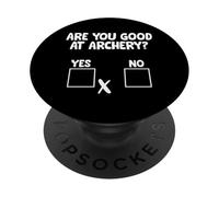Êtes-Vous doué pour Le tir à l'arc ? Bowman Target Archer Bowhunting PopSockets PopGrip Adhésif