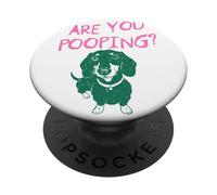 Êtes-Vous en Train de Faire Caca ? Humour canin Amusant PopSockets PopGrip Adhésif