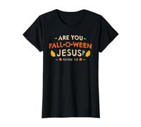 Êtes-Vous en Train de Tomber sur Ween Jesus Halloween Matthieu 4:19 Christian T-Shirt Graphique avec Valeur, Femme, Noir, M