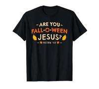Êtes-Vous en Train de Tomber sur Ween Jesus Halloween Matthieu 4:19 Christian T-Shirt Graphique avec Valeur, Homme, Noir, M