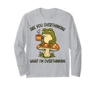 Êtes-Vous en Train de trop réfléchir à ce Que Je Pense trop à Funny Frog Meme Manche Longue