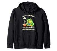 Êtes-Vous en Train de trop réfléchir à ce Que Je Pense trop à Funny Frog Meme Sweat à Capuche
