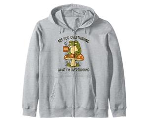 Êtes-Vous en Train de trop réfléchir à ce Que Je Pense trop à Funny Frog Meme Sweat à Capuche