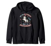 Êtes-Vous en Train de trop réfléchir à ce Que Je Pense trop ? Funny Horse Lover Sweat à Capuche