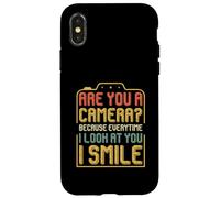 Êtes-Vous Un Appareil Photo ? Every Time I Look At You I Smile Coque pour iPhone X/XS