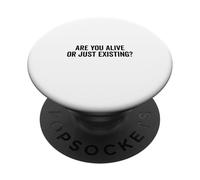 Êtes-Vous Vivant ou existez? Question Profonde sur la Vie PopSockets PopGrip Adhésif