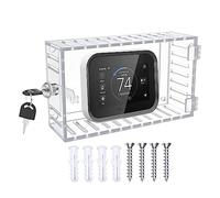 Eteslot Verrouillage Thermostat Universel avec Clé - Grand Couvercle Transparent avec Serrure pour Montage Mural