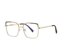ETETGVG Lunettes de bureau anti-lumière bleue à monture métallique colorée pour femmes (2)