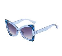 ETETGVG Lunettes de lecture œil de chat papillon de luxe, monture vintage, grande taille, tendance, protection des yeux (bleu et gris)