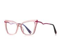 ETETGVG Lunettes de lecture tendance pour femmes, monture œil de chat, branches en métal (5)