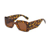 ETETGVG Lunettes de soleil classiques à monture rétro pour femmes et hommes, verres de luxe pour l'extérieur et les voyages, UV400 (marron léopard)