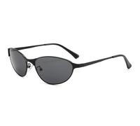 ETETGVG Lunettes de soleil œil de chat en métal pour femmes et hommes, de luxe, pour l'extérieur, la conduite, les voyages, style punk, UV400 (noir et gris)