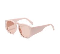 ETETGVG Lunettes de soleil ovales à grande monture pour femmes et hommes, style vintage classique, pour l'extérieur et les voyages, UV400 (rose)