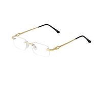 ETETGVG Lunettes de soleil rectangulaires sans monture vintage pour hommes, verres transparents, lunettes sans cadre, lunettes de soleil pour femmes, C5, taille unique