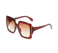 ETETGVG Lunettes de soleil rétro classiques pour femmes et hommes, verres ajourés, pour la conduite en extérieur, UV400 (thé dégradé marron)