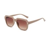 ETETGVG Lunettes de soleil rétro de luxe pour femmes et hommes, classiques, rivets, pour l'extérieur, la conduite, UV400 (thé kaki)