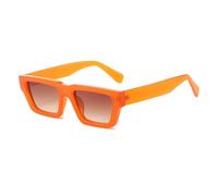 ETETGVG Lunettes de soleil tendance pour femmes et hommes, monture de luxe, petite taille, pour l'extérieur, la conduite, la pêche, UV400 (thé dégradé orange)