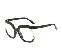 ETETGVG Lunettes de vue rondes tendance pour femmes (noires)