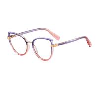 ETETGVG Lunettes de vue tendance à dégradé de couleurs, lunettes colorées à charnière à ressort (8)