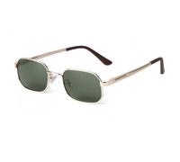 ETETGVG Mode Petit Rectangle Lunettes De Soleil Hommes Femmes À La Mode Vert Conduite Lunettes De Soleil De Luxe En Métal Cadre Lunettes, C4