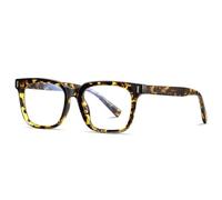 ETETGVG Monture de lunettes tendance pour homme et femme, style unisexe transparent (léopard)