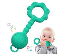 ETETOO Silicone Hochet Bébé - Jouet Bebe 0-12 Mois Apaiser Les Gencives Douloureuses Et Divertir Les Tout-Petits pour Nourrisson Nouveau-né Bébé Garçon Fille (Menthe Verte)