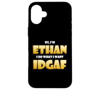 Ethan Costume IDGAF Funny Meme Halloween Costume for Ethans Coque pour iPhone 16 Plus