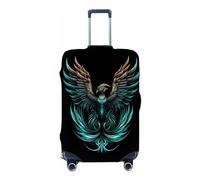 Ethebre Housse de protection élastique pour valise, résistante à la poussière, aux rayures et à la poussière pour voyage d'affaires, voyage, Motif phénix fantastique, M for 22-24 In Suitcases