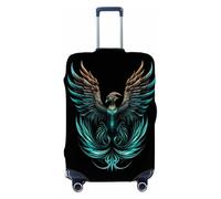 Ethebre Housse de protection élastique pour valise, résistante à la poussière, aux rayures et à la poussière pour voyage d'affaires, voyage, Motif phénix fantastique, L for 25-28 In Suitcases