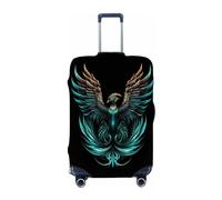 Ethebre Housse de protection élastique pour valise, résistante à la poussière, aux rayures et à la poussière pour voyage d'affaires, voyage, Motif phénix fantastique, S for 18-21 In Suitcases