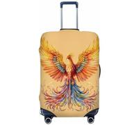 Ethebre Housse de protection élastique pour valise, résistante à la poussière, aux rayures, motif phénix ethnique, pour voyage d'affaires, voyage, Phénix ethnique coloré, XL for 29-32 In Suitcases