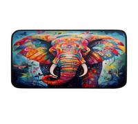 Ethebre Tapis de cuisine motif éléphant bohème 99 x 51 cm