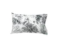 ETHERE MAISON Taie d'oreiller Palm Tree Grey 50 x 80 cm, coton 200 fils.