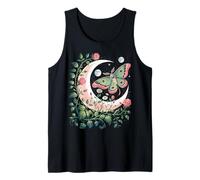 Ethereal Celestial Moth Butterfly Flowers Moon Aesthetic Débardeur