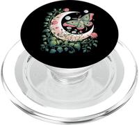 Ethereal Celestial Moth Butterfly Flowers Moon Aesthetic PopSockets PopGrip pour MagSafe