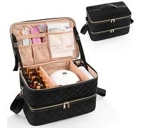 Ethereal Étui de Rangement pour Vernis à Ongles, Sac de Rangement pour Lampe à Ongles, Peut contenir 40 à 50 flacons de Vernis à Ongles (14,8 ML - 8,9 ML) et perceuse à Ongles, kit de manucure