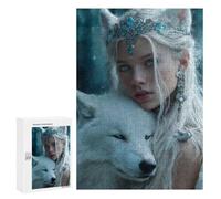 Ethereal Fantasy Wolf Queen Puzzle 1000 Pièces Educa Jouet en Bois Cadeau Unique Décoration Intérieure Jeu Éducatif Challenge Toy Adultes Et Enfants À Partir De 14 Ans 300 PCS