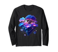 Ethereal Floral Dreamscape Surréaliste Abstrait AI Art Design Manche Longue