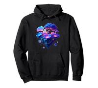 Ethereal Floral Dreamscape Surréaliste Abstrait AI Art Design Sweat à Capuche