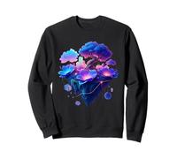 Ethereal Floral Dreamscape Surréaliste Abstrait AI Art Design Sweatshirt