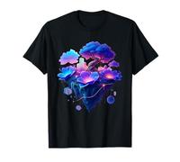 Ethereal Floral Dreamscape Surréaliste Abstrait AI Art Design T-Shirt