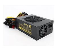 Ethereum Bitcoin Mining Rig 2000W Alimentation, 24PIN, 3 Ventilateurs à contrôle Thermique Automatique, 180V ~ 264V Bitcoin Mining Alimentation GPU