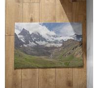 Ethereval Tapis De Sol Pliable Paillasson Lavable Montagnes Tapis De Bain Antiderapant pour Douche Paillasson Exterieur One Piece 50x80cm